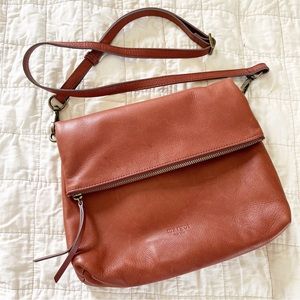 MARGOT New York Leather Fold Over Handbag